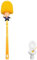 Toilettenbürsten, Hochwertig Toilet Brush Länge 35.5cm Breite 8cm Höhe 8cm, lustige Klobürste, Klobürste lustig Geeignet für Toiletten und Bäder (Gelb)