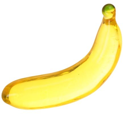JOINPAYA Künstliche Bananenfigur Dekorative Banane Obst-Deko Für Heimdekoration Bürodekoration Café Schreibtisch Und Wohnzimmer 8.50 X 5.00 X 2.00 cm