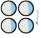 Paquete completo de cuatro filtros compatibles con varias marcas de aspiradoras inalámbricas de 18 voltios