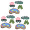 UPKOCH 3 Sätze Miniaturgarten Teich Deko Teiliges Ornament Mit Seerosen Fröschen Und Moos Für Fantasievolle Für Innen Und Außenbereiche Beruhigende Schaffen 12 Stücke * 3