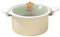 Micro Pressure Cuideur 10L 11 Émail Small Pressure Cuideur avec couvercle, poignée et soupape de sécurité Décompression rapide Ragie-ciel antiadhésif pour toutes sortes de cuisinières, blanc...
