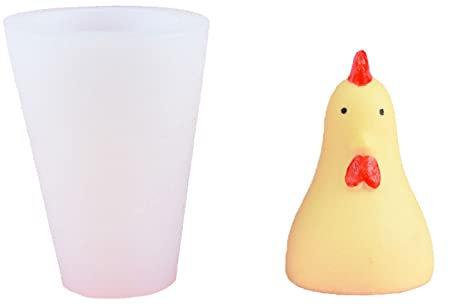Silikonform mit Huhn-Ornamenten für handgefertigte Schreibtischdekoration, Gips, Epoxidharz für Dekorationen, Dekorationen, Ornamente, Form