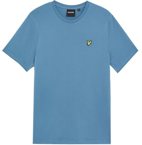 Lyle & Scott Mens Logo T-Shirt Short Sleeve Lifestyle Cotton Ocean Sky X861 M