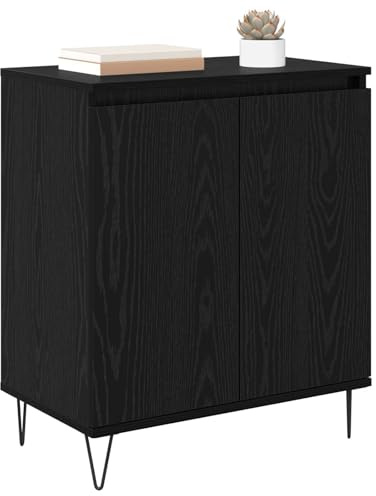 vidaXL Sideboard Schwarz Eichen-Optik 60 x 35 x 70 cm Holzwerkstoff