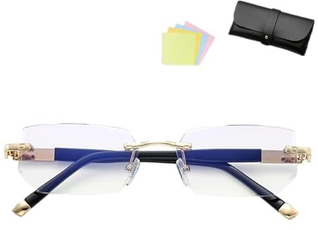 Sovtay Autofokussierende, Brille Die Sich Automatisch Der Sehstärke Anpasst, Blaulichtschützende Hochauflösende Progressivbrille, Intelligente Fern-Nah-Zoom-Brille (Gold)