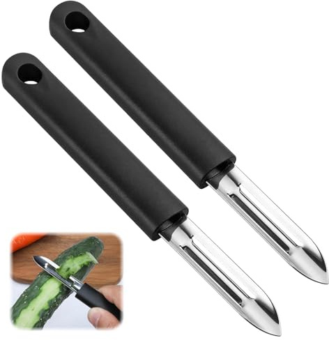 2PCS Potato Peeler Stainless Steel,Sharp Blades for Effortless Peeling | Multifunctional Vegetable Peeler,Carrot Peeler,Makes Daily Peeling Quick,Effortlessly Tackle Potatoes,Carrots