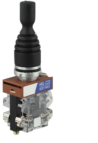 Interruptor de joystick, 2 posiciones 2NO momentáneo para HKL-C22,Control de montaje en panel de 22 mm para máquinas herramientas y transportadores