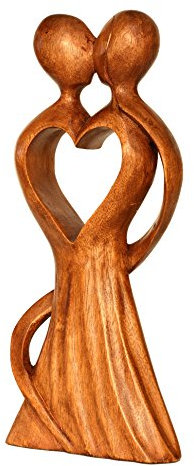 G6 Collection 30,5 cm Holz Handgefertigt Abstrakten Skulptur Statue Handarbeit Geschenk Art Home Decor Love of My Life
