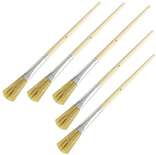 MKK - 19759-003 - Emaillepinsel Größe 0-10 mm 5 Stück Flachpinsel Lackpinsel Ringpinsel