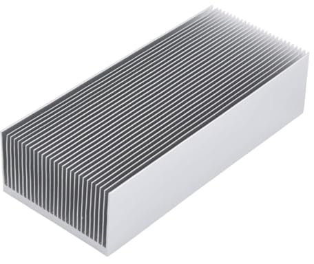 Awxlumv Großer Aluminium-Kühlkörper, 150 x 69 x 36 mm, Hochleistungs-Kühlkörper, Diffusionskühler, 27 Lamellen, Heizkörper für LED-Verstärker, Transistor, Halbleiter, PC, Computer, PCB, IC-Modul