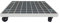 Mkuha Pflanzenroller Outdoor mit Bremse, Blumenroller Rechteckig Außenbereich und Innenbereich, Pflanzenroller GFRP mit Softrollen für Parkett,Grau,42x27