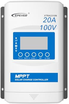 EPEVER MPPT XTRA-N XTRA2210N SolarLaderegler charge controller, Ladestrom 20A, 12/24VDC auto work, PV 100V, XDS2 Display