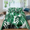 Loussiesd Palm Leaf Bedding Hawaiian Tropical Island Duvet Cover for Kids Children Teens Adult Palm Tree Green Plants Comforter Cover Nature Theme Bedspread Cover Quilt Cover 3Pcs Double Size