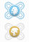 MAM Perfect Start S186 Schnuller mit extra dünnem, flexiblem Silikon SkinSoft-Sauger, für Babys von 0 bis 2 Monaten, mit selbststerilisierbarer Box, blau (2er-Pack) [sortiertes Modell]