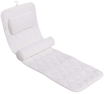 COMBATH Badewanneneinlage Mit Kissen, Ganzkörper Badematte Kissenmatte mit 3D-Air-Mesh-Technologie 11 Saugnäpfen für Badewanne Badewannenkissen