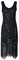 HAHAEMMA 1920s Damen Pfau Muster Flapper Charleston Kleid - Gatsby Pailletten Quasten Saum Cocktail Abschlussball (BL,XL)