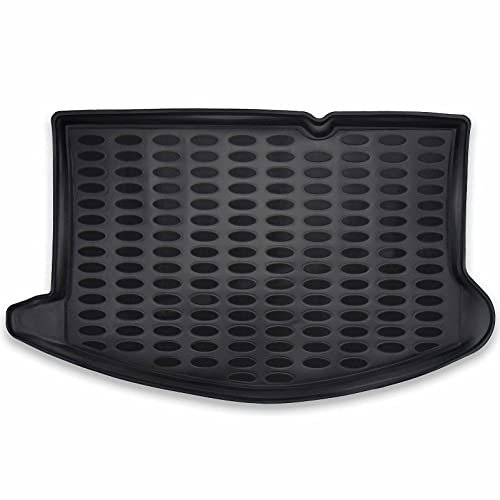 Elmasline Bandeja de maletero 3D para Ford Fiesta VI Hatchback 2008-2016 | antideslizante con borde alto