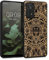 kwmobile Hülle kompatibel mit Xiaomi Redmi Note 11 Pro/Note 11 Pro (5G) / Note 12 Pro (4G) Hülle - Holz Case - Handy Cover - TPU Handyhülle in Hellbraun Schwarz Maya Kalender Art
