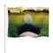 Yekiua Golfball-Flagge, 90x152 cm, kühles Ballloch, Gras, Sonnenuntergang, Herbstsport, athletisch, UV-geschützt, Banner, langlebig, für den Innen- und Außenbereich, mit Messingösen, lebendige Farben