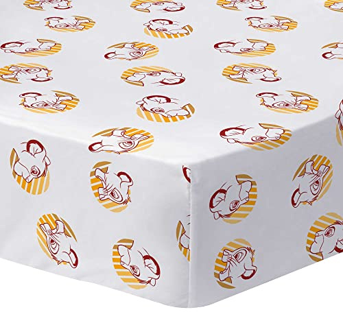 CTI Le Roi Lion Prince Spannbettlaken, Bettwäsche für Kinder, Jungen, 90 x 190 cm, 100 % Baumwolle, Oeko-TEX