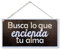 CARISPIBET Busca lo que encienda tu alma adorno colgante para el hogar señale decorativo con mensaje inspiradora décoracion del hogar 15 x 30 cm