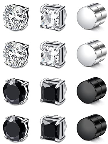 Clip-on Magnetic Fake Earrings for Men - Magnet Aretes de Iman Para Hombre