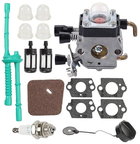 NZBUY Vergaser kompatibel mit Stihl Fs45 Fs46 Fs55 Km55 Hl45 Fs45L Fs45C Fs46C Fs55C Fs55Rc Rasentrimmer Weed Eater C1Q-S97 C1Q-S186 mit Luft
