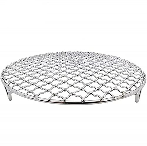 Round Stainless Steel Grill,Cooling Racks Steaming Grilling with Legs Stainless Steel Barbecue Racks,Fits Air Fryer,Round Cake Pan,Oven (165mm/6.5inch)