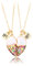 IERCZA Freundschaftskette, Freundschafts-Anhänger-Halsketten-Set Best Friends-Kette, BFF-Halskette, Herz Lila für 2 Mädchen, Geburtstagsgeschenk für beste Freunde（rosa Farbverlauf）