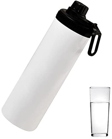 Sysdisen Becher für Sublimation - 20 oz doppelwandiger Edelstahl-Isolierbecher mit Strohhalm mit geschlossenem Deckel - Sublimationsrohlinge, dünne Tumbler, Geschenke für Frauen und Männer
