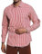 LVCBL Trachtenhemd Herren Regular Fit Modern Outfit Oktoberfest Hemd Langarm Freizeit Trachten Hemden für Männer Rot M