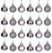 30mm/12Pcs Christmas Baubles Shatterproof Mid Grey, Christmas Tree Decorations Ball Ornaments Balls Xmas Hanging Decorations Holiday Decor - Shiny,Matte,Glitter