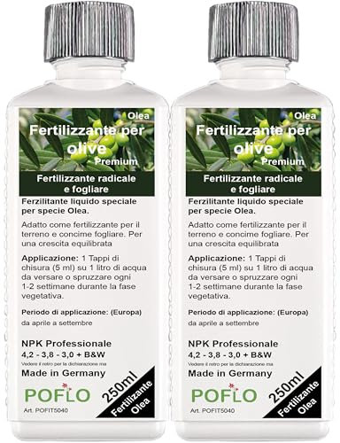 Fertilizzante per olive HIGH-TECH Olea NPK, per piante in aiuola e vaso 500ml