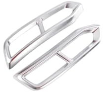 Endrohrabdeckung Auspuffblende Für Audi A6 C8 2019 2020 2021 2022,Schalldämpfer Auspuffrohrabdeckung Trim Car Styling Externes ZubehöR,C-Shape B-Silver