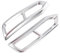 Endrohrabdeckung Auspuffblende Für Audi A6 C8 2019 2020 2021 2022,Schalldämpfer Auspuffrohrabdeckung Trim Car Styling Externes ZubehöR,C-Shape B-Silver