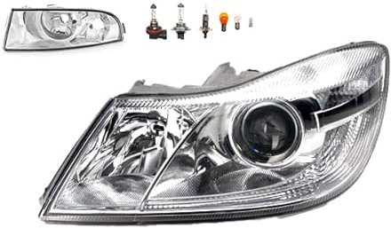 Johns, Scheinwerfer Halogen Front kompatibel zu Skoda Octavia 1Z 09-13 H1 H7 Links + Nebelscheinwerfer + Leuchtmittel
