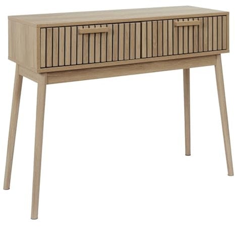HOME DECO FACTORY - HD0090 - Console Klaus - Entrée, Salon, Marron, 100x80x35