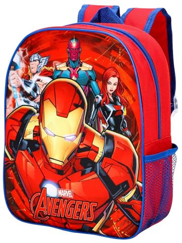 Top Linen (NW) Ltd Children Cartoon Official Character Backpack For School - Lightweight Rucksack Travel Backpack Kids - Marvel Avengers Ironman Back Pack