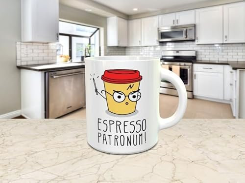Taza personalizada espresso patronum, ideal para regalo amigos, cafe, te.