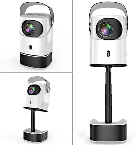 Smart Projector with WiFi 6 and Bluetooth 5.4, Video Projector with 600 ANSI Lumen, 10W Speaker, Built-in APPS & Electric Focus, Native 1080P Movie Projector for Home/Bedroom/Outdoor