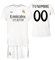 Real Madrid Conjunto Camiseta y Pantalón Personalizado de la Primera Equipación Temporada 2024-2025 - Réplica Oficial Autorizada con Licencia - Niño (FR/ES, Edad, 12 años, Regular, Blanco)