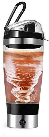 450ML Elektrischer Eiweiß Shaker Proteinshake Portable Mixer Milchshake Mixer Protein Mixgerät Automatik Bewegung Vortex BPA-Frei Auslaufsicher Für Büro, Fitnessstudio, Reisen(Battery)