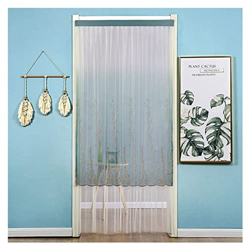 Rideau Fil Rideau de Porte brodé du Rideau de Porte de la partition(001,100x210cm)