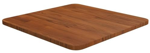 ZEYUAN Tischplatte Quadratisch Dunkelbraun 40x40x1,5cm Eiche Behandelt, Arbeitsplatte, Holzplatte, Schreibtischplatte, Waschtischplatte, Küchenarbeitsplatte - 343014