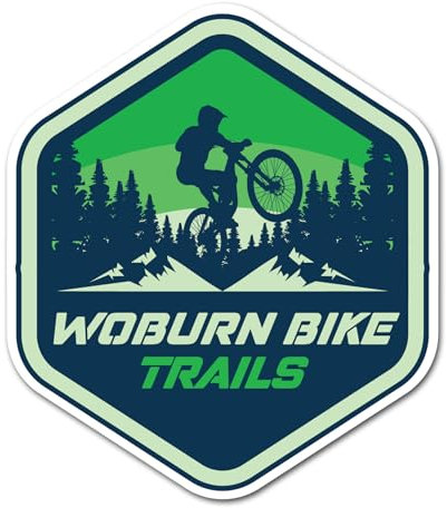 Woburn Vinyl-Aufkleber #82519, Motiv: England, Mountain-Resort, Bike, Park, MTB, Route, Sportwege, Biker, Wald, Reise, Sammelalbum, 2 Stück