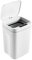 Smart Sensor Kitchen Waste Bin, 16L Automatic Waste Bin with Smart Sensor, ABS Plastic Waste Bin Waste Paper Bin, No Noise Waterproof Intelligent Waste Bin with Lid with Built-in LED Lighting, White