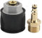 Homeponnew Adaptador de conexión rápida para lavadora a presión Karcher serie K2-K7, conector de latón de 14 mm, compatible con manguera de agua de alta presión, para equipos de limpieza de jardín