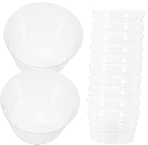 TOYANDONA 1 Jeu Soucoupes Plastique pour Pots De Fleurs Lot de Transparent pour Éviter Fuites Eau Adaptées pour Intérieur Et Extérieur 12 Pièces