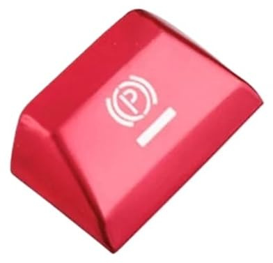 AYEXNSV Electronic Parking Brake Button Compatible for Porsche Cayenne Decorative Stickers For Modification Accessories(18-21 RED)