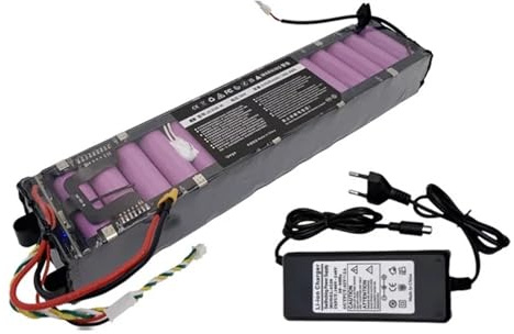 Batterie lithium-ion 36 V 10 500 mAh, compatible avec les Xiaomi M365 et M356 Pro. Batterie dédiée, avec BMS haute performance intégré et une autonomie de 30 kilomètres.(Battery and Charger)